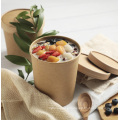 Round soup food kraft paper boxes